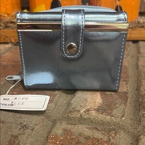 Metallic Blue Wallet